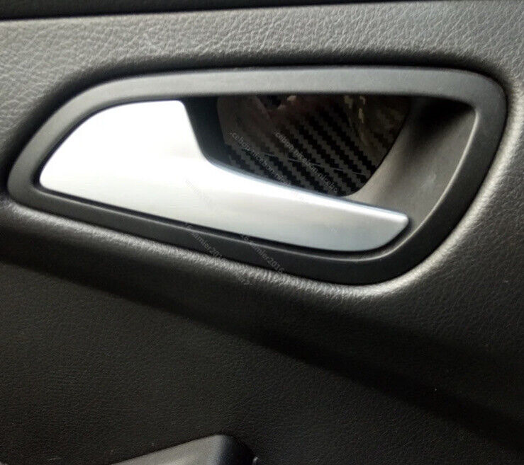 Ford Focus MK3 2012-2018 Carbon Fibre Effect Interior Door Handle Insert 4pcs