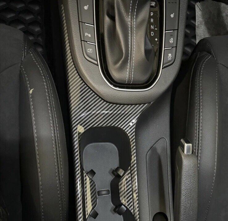 Hyundai I30 N MK3 2018-2023 Carbon Fibre Effect Centre Console Cup Holder Panel