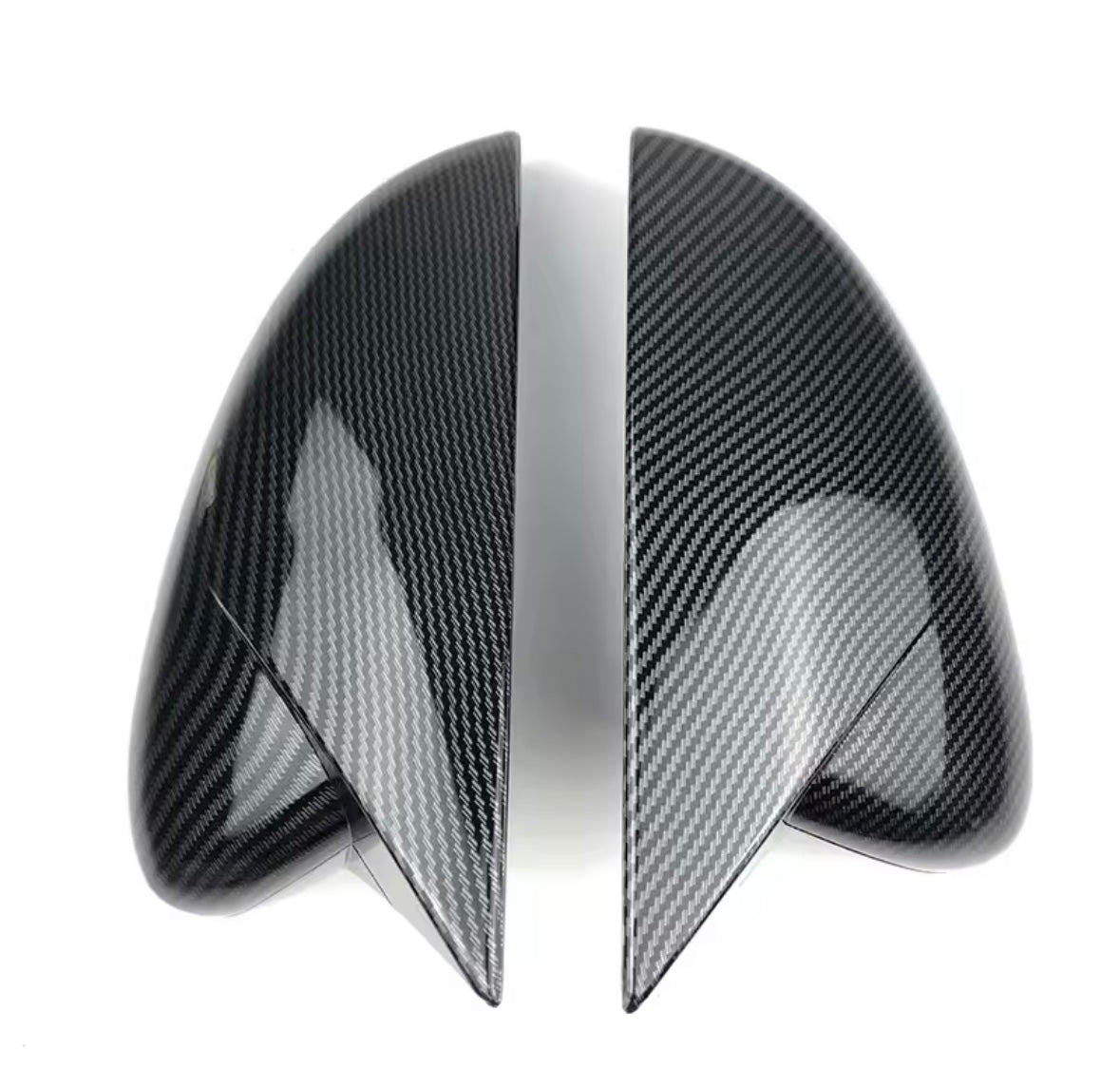 Ford Focus MK4 2019-2021 Carbon Fibre Mirror Caps With Horn Style
