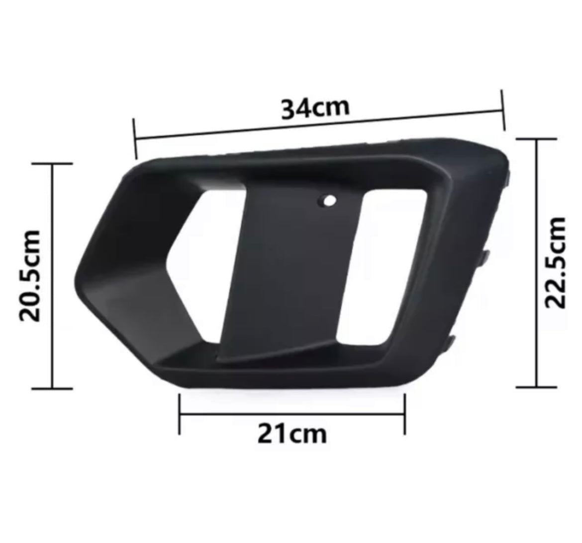 Ford Focus RS MK3 Matt Black Front Fog Light Surround Trim Inserts