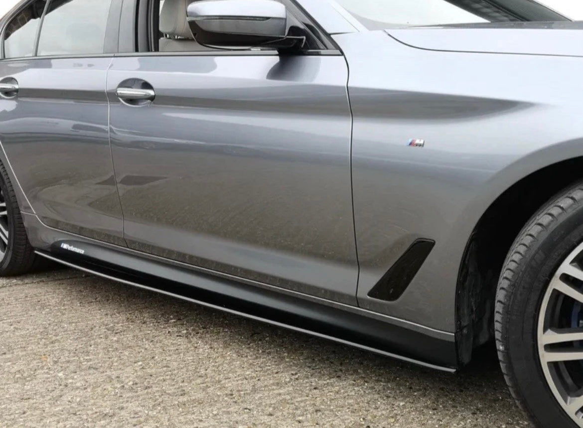 BMW 5 Series G30 G31 F90 M5 Gloss Black Side Skirt Extensions