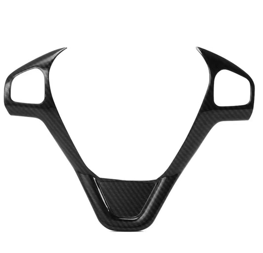 Ford Fiesta MK7 MK7.5 2009-2017 Carbon Fibre Effect Steering Wheel Trim Cover