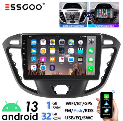 Ford Transit Custom 2012-2021 Screen Upgrade 9 Inch Touchscreen CarPlay Android Auto