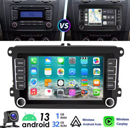 7" Touchscreen Unit With Apple Carplay & Android Auto For Volkswagen, Skoda, Seat