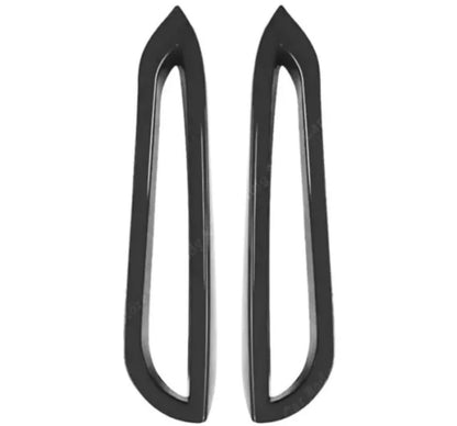 BMW 1 Series F40 2019+ M-Pack Black Front Bumper Side Vent Covers & Canards Set 4pcs