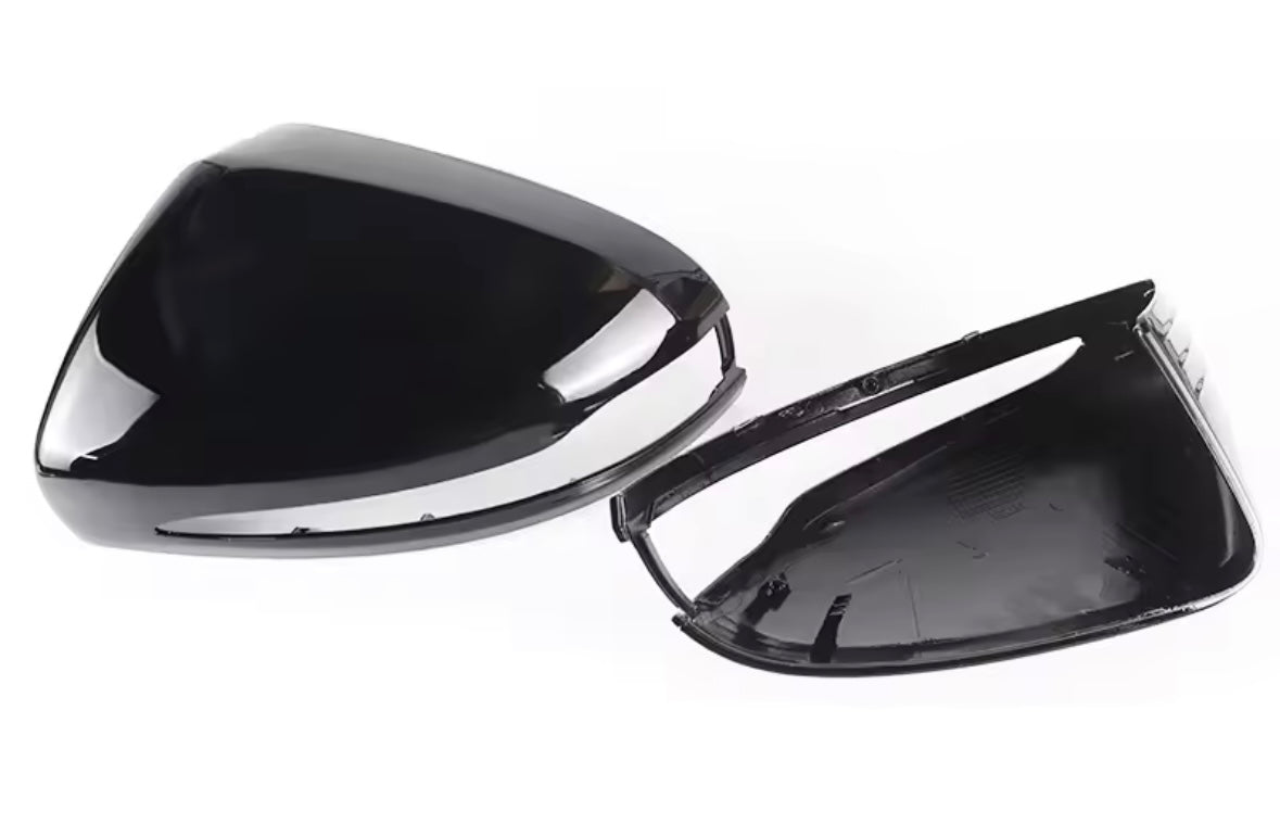 Mercedes C E S Class GLC W205 W213 C238 W222 C217 A217 W253 Gloss Black Mirror Caps Replacements RHD