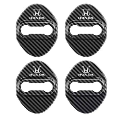 Honda CR-V Civic HR-V Carbon Fibre Stainless Steel Door Lock Protector Covers