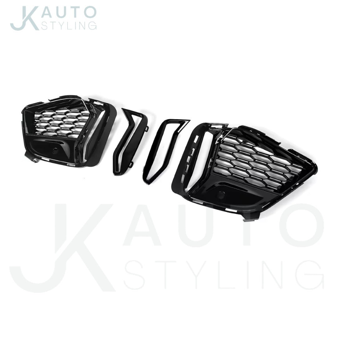 BMW 3 Series G20 G21 G28 2019-2022 Gloss Black Front Bumper Side Vent Trims