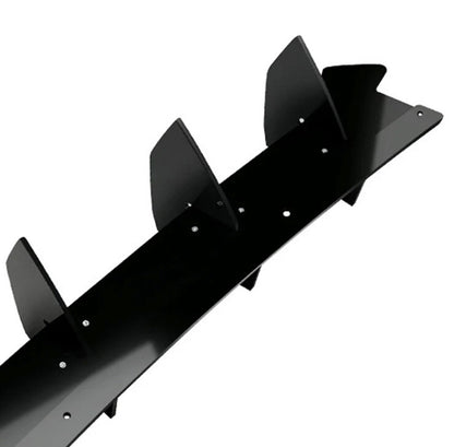 Ford Focus ST MK4 MK4.5 Gloss Black Rear Bumper Diffuser Body Kit Blades Fins