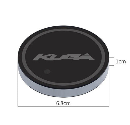 Ford Kuga Wireless Light Up RGB LED Cupholder Drink Coaster Mat For Ford Kuga
