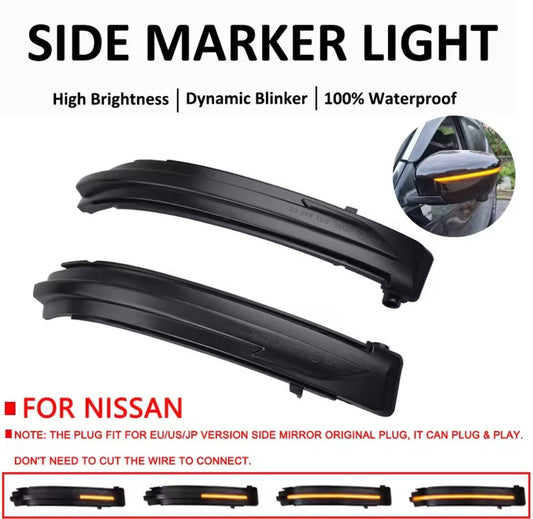Nissan Juke 2015-2018 F15 Dynamic LED Sequential Mirror Indicators Smoked