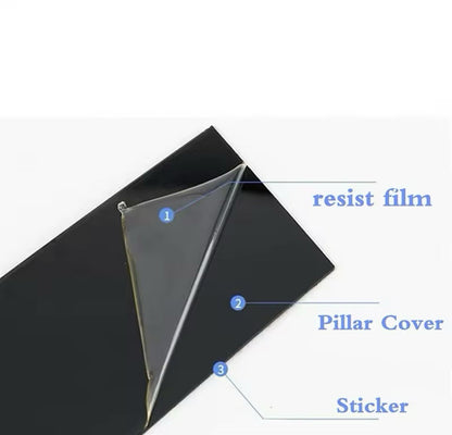 Nissan Juke 2011-2017 Gloss Black Window Trim Pillar Set 10pcs De-Chrome