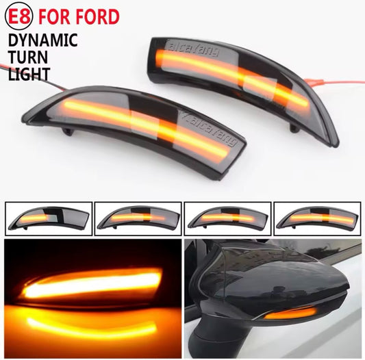 Ford Fiesta MK7 MK7.5 2008-2017 Dynamic LED Sequential Mirror Indicators Smoke