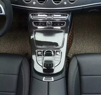 Mercedes E Class W213 2016-2018 Carbon Fibre Effect Centre Console Trim