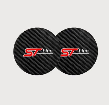 Ford ST Line Anti-Slip Drink Coaster Mat For Ford Fiesta Focus Puma Kuga Mondeo