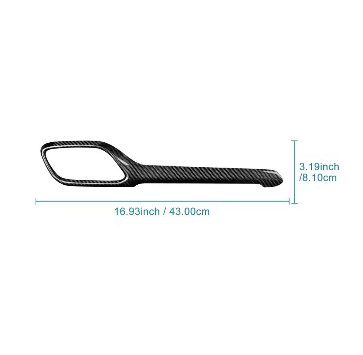 Real Carbon Fibre Passenger Side Dash Trim Cover For Ford Fiesta ST MK8 2018-23