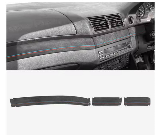 BMW 5 Series E39 1995-2003 Black Alcantara Centre Dashboard Panel Trim Cover