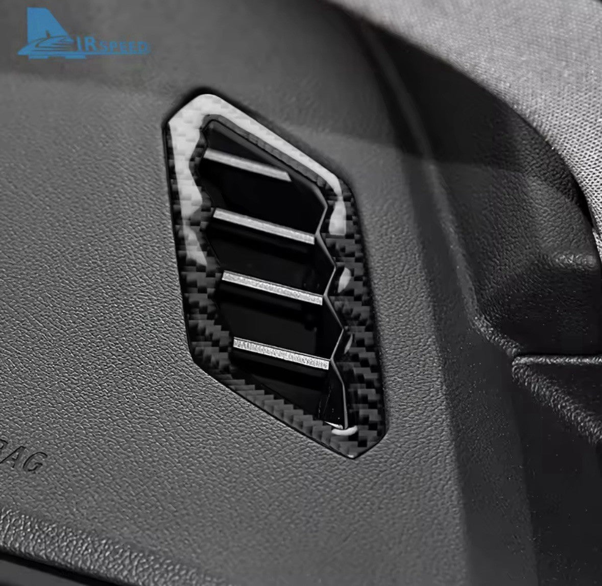 Carbon Fibre Dashboard Vent Surrounds For BMW 1 Series F40 2 Series F44 RHD