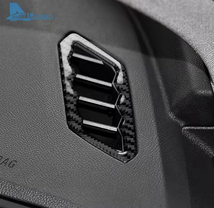 Carbon Fibre Dashboard Vent Surrounds For BMW 1 Series F40 2 Series F44 RHD
