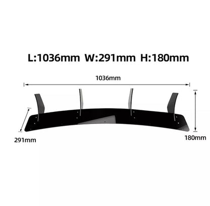 Mercedes CLA45 AMG C117 2016-2019 Rear Bumper Diffuser Blade Style Gloss Black