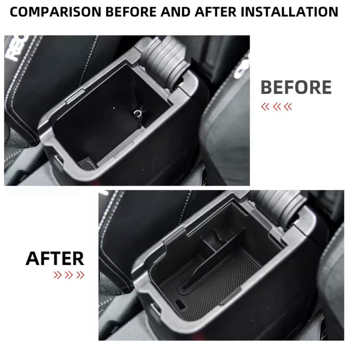 Ford Fiesta MK8 Puma 2017-2024 Armrest Storage Box Tray Holder Organiser