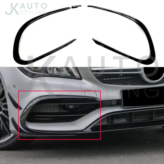 Gloss Black Front Bumper Vent Surrounds Mercedes CLA45 AMG C117 X117 2015-2018