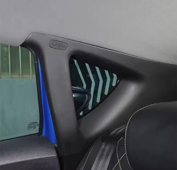 Seat Leon MK2 2008-2012 Carbon Fibre Rear Side Window Louver Vents Covers 2pcs