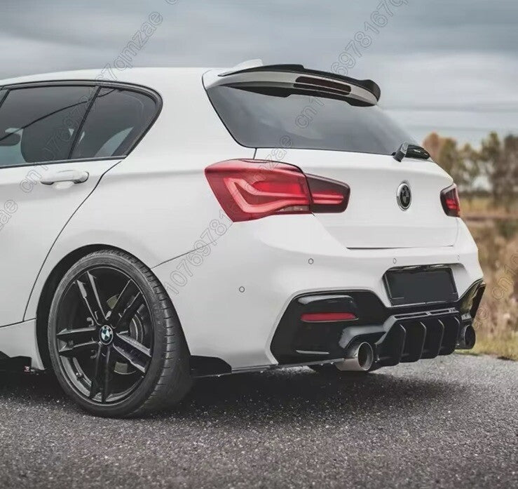 BMW 1 Series F20 F21 2011-2019 Gloss Black Spoiler Extension Rear Wing Lip