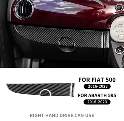 Fiat 500 Abarth 595 Carbon Fibre Passenger Side Dashboard Trim Cover RHD