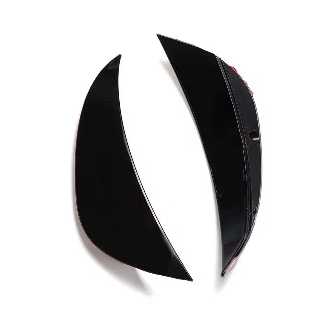 Gloss Black Front Bumper Side Vent Canards For Mercedes C Class W205 C205 15-18
