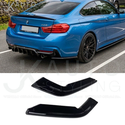 Gloss Black Rear Spats For BMW 4 Series F32 M Coupe Sport 2013-2020