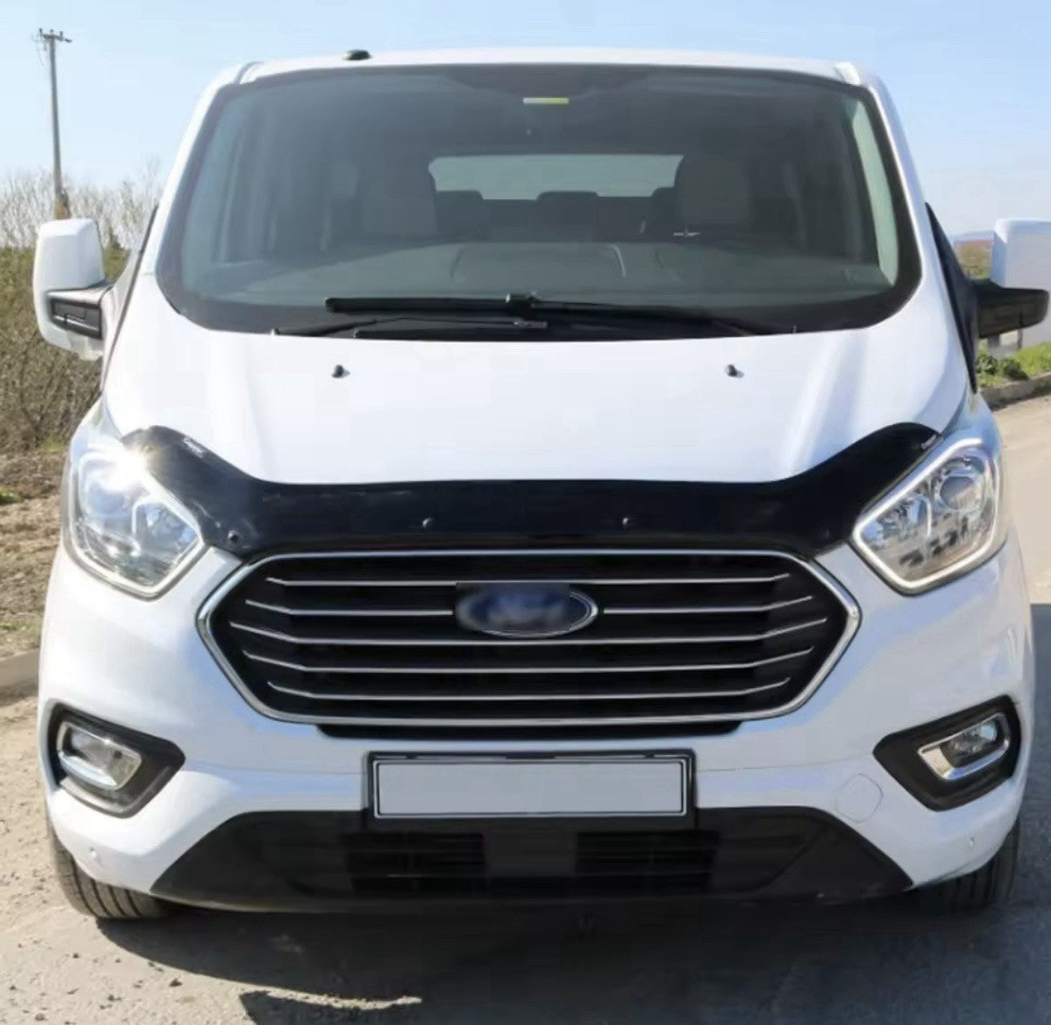 FORD TRANSIT MK8 2014-2020 BONNET WIND DEFLECTOR STONE PROTECTOR GUARD BRA