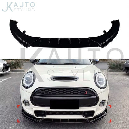 Mini Cooper S JCW F55 F56 F57 2014-2021 Gloss Black Front Splitter Lip Low Kit
