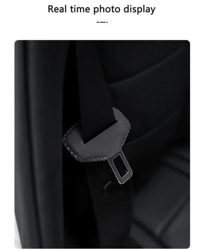 Seat FR Seatbelt Buckle Cover For Ibiza Leon Ateca Arona Mii FR 2pcs Black