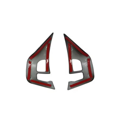 Peugeot 208 T9 2008 Carbon Fibre Effect Steering Wheel Trim Cover 3pcs