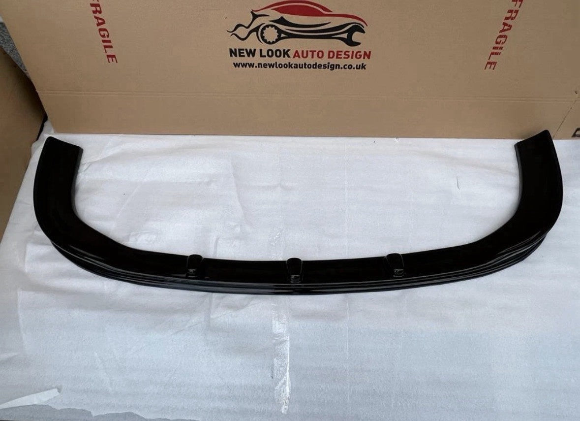 GLOSS BLACK FRONT SPLITTER LIP FOR RENAULT TRAFIC 2014-2018 FRONT BUMPER LIP