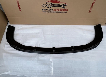 GLOSS BLACK FRONT SPLITTER LIP FOR RENAULT TRAFIC 2014-2018 FRONT BUMPER LIP