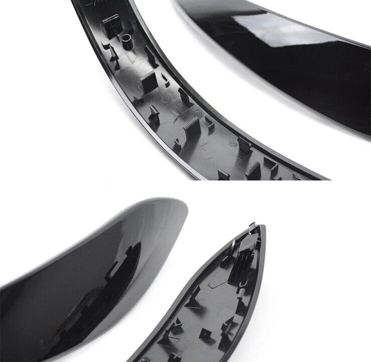 BMW 3 Series F30 F31 F35 F80 Gloss Black Interior Door Grab Handle Trims 4pcs