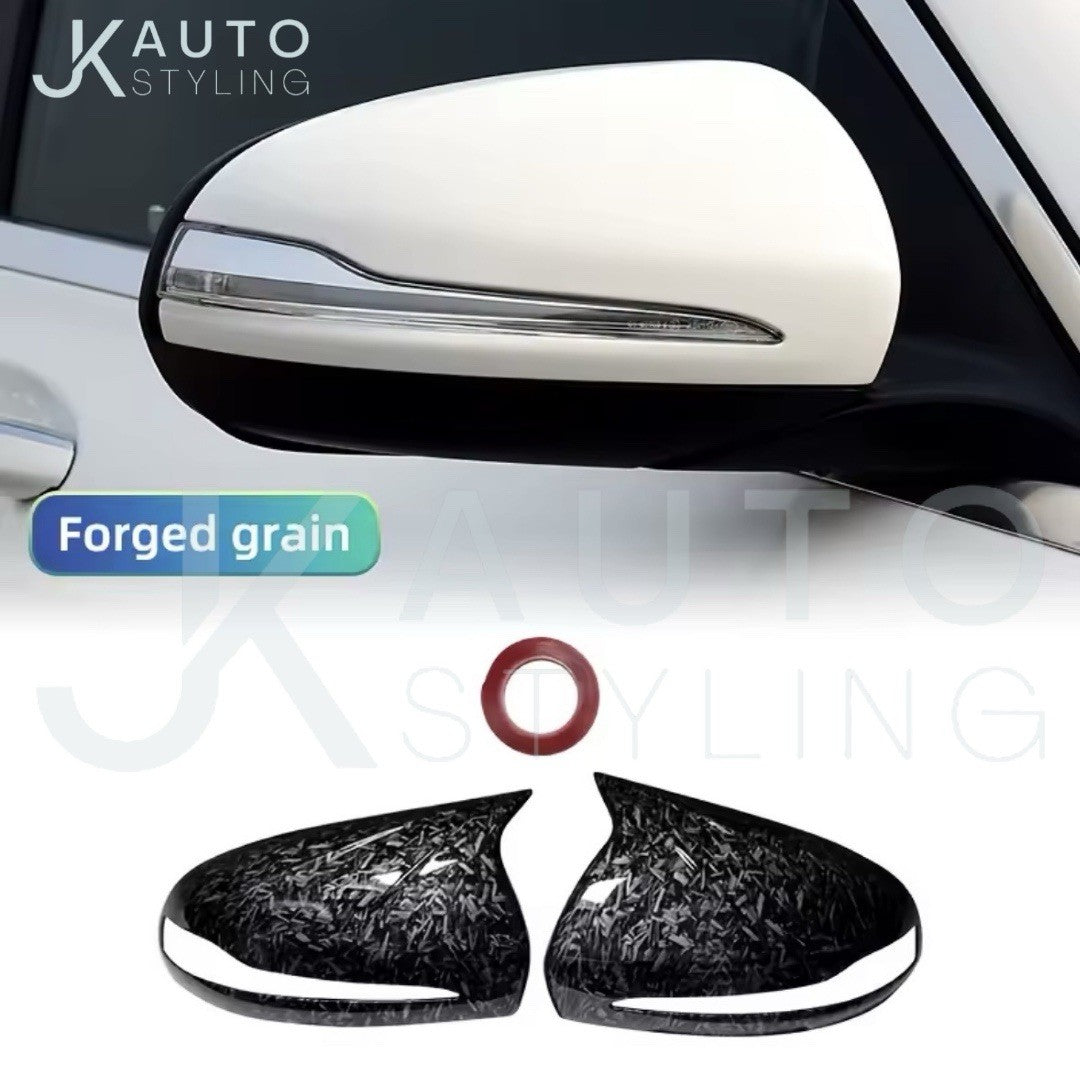 Mercedes C GLC S E Class Forged Carbon Fibre M Style Wing Mirror Caps Covers