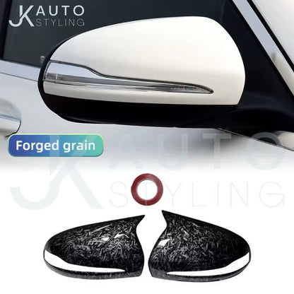 Mercedes C GLC S E Class Forged Carbon Fibre M Style Wing Mirror Caps Covers