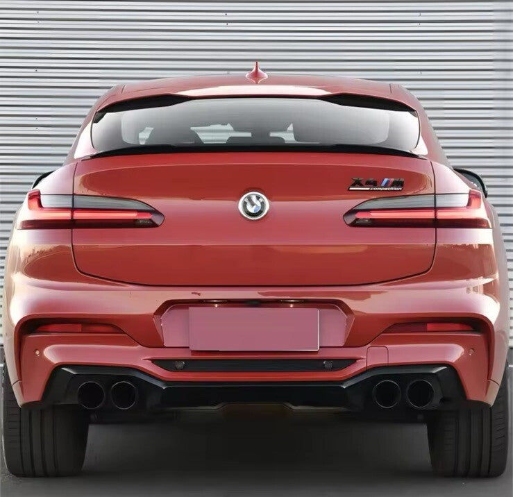 BMW X4 G02 X4M 2019-2022 Gloss Black Spoiler Extension Rear Boot Trunk Wing Lip