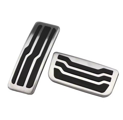 Ford Ranger 2015-2022 Stainless Steel And Rubber Pedal Covers Automatic 2pcs