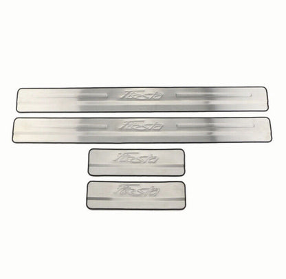 Ford Fiesta Stainless Steel Door Sill Protector Strips Scuff Plates Fiesta MK7