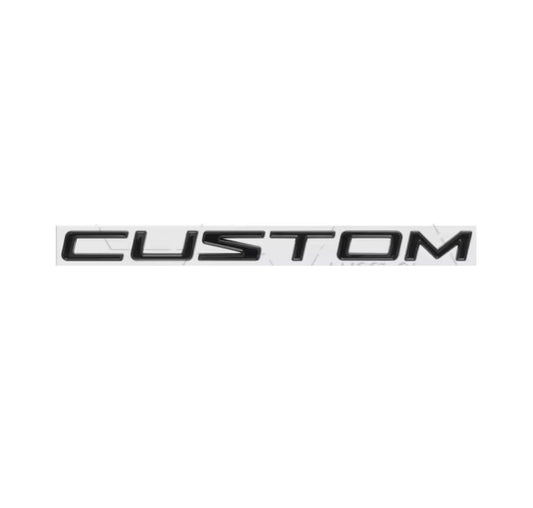 Ford Transit Custom Gloss Black Lettering Badge For Rear Door Badge Panel