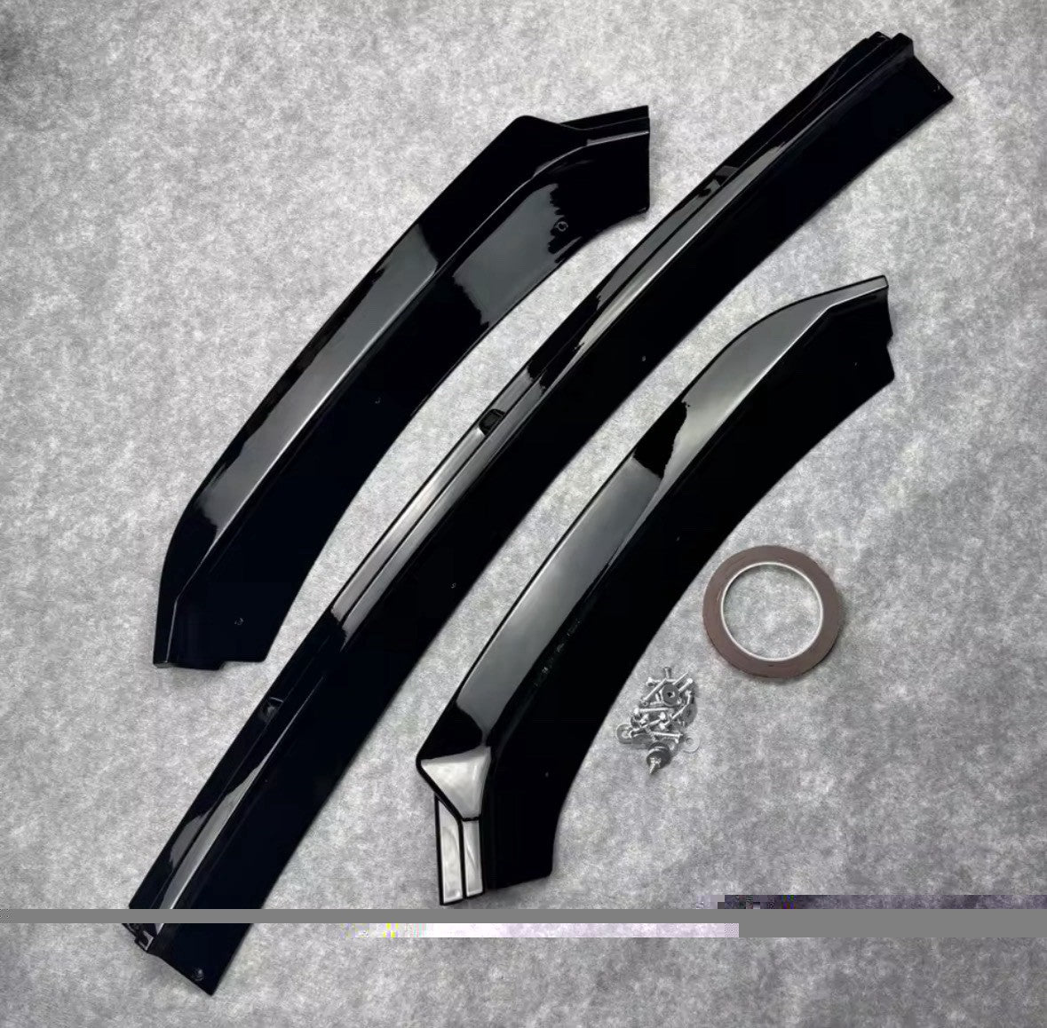 GLOSS BLACK FRONT SPLITTER LIP FOR SEAT LEON MK3.5 2017-2019 FACELIFT