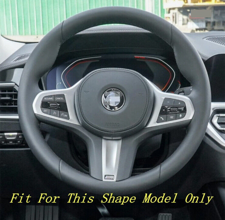 BMW 3 4 5 6 Series M Sport Carbon Fibre Effect Steering Wheel Trim Cover 4pcs