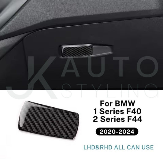 Carbon Fibre Interior Glovebox Handle Trim For BMW 1 Series F40 2020-2024