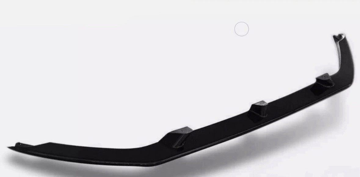 GLOSS BLACK FRONT SPLITTER LIP FOR FORD TRANSIT CUSTOM 2012-2018 BUMPER LIP