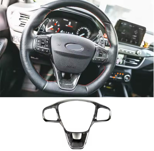 Ford Focus MK4 Fiesta MK8 ST Real Carbon Fibre Steering Wheel Trim Replacement