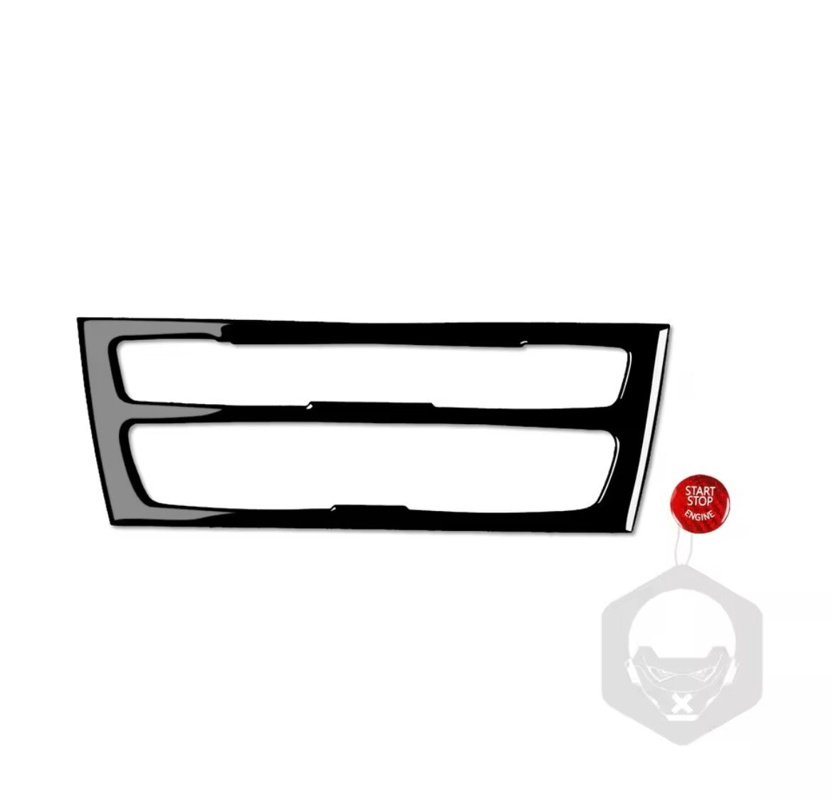 BMW 1 Series F20 F21 2012-2015 Gloss Black Air Con CD Panel Trim Cover